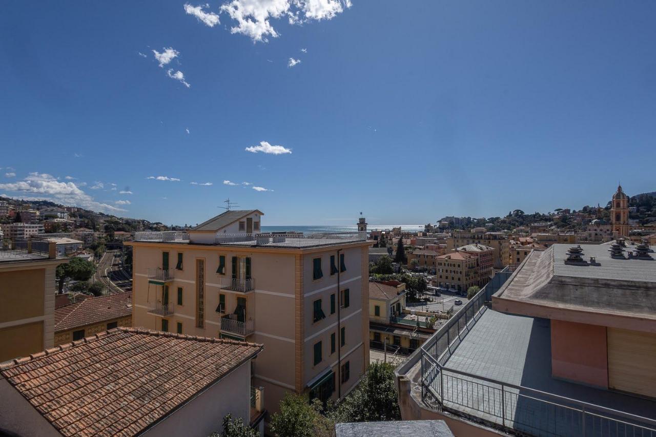 Casa Daniela - Terrazza Vista Mare Super Centrale Rapallo Bagian luar foto